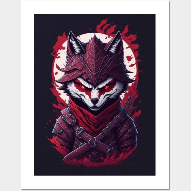 Ninja evil wolf Wall Art by presstex.ua@gmail.com